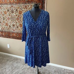 41 HAWTHORN Lined Faux Wrap Dress XL